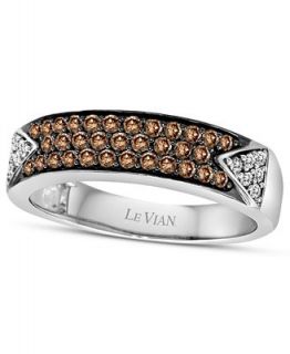 Le Vian 14k White Gold Ring, Chocolate Diamond (3/8 ct. t.w.) and