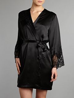 Marjolaine Jardin silk short coat Black   
