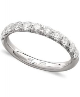 Diamond Ring, 14k White Gold Pave Diamond Band Ring (3/4 ct. t.w.)