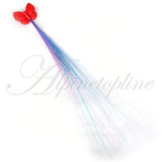 Glow Hair Clip Light Up Hair Extension Rave Party Club