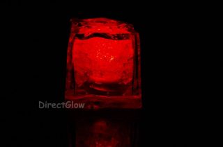 Set of 24 Litecubes Red Light Up LED Ice Cubes