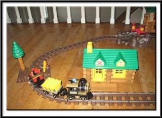 Lincoln Logs Gold Mine Express Train Complete