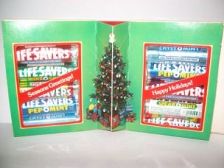 Vintage Lifesavers Christmas Sweet Story Book Full Candy Rolls 1970S