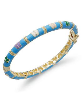 Lily Nily Childrens Bracelet, 18k Gold Over Sterling Silver Blue