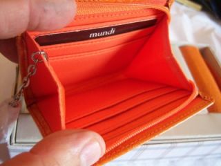 Orange Floral Wallet Lipstick Case