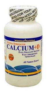 WooHoo Natural Calcium+Vitamin D Liquid Calcium 180 Softgels, FRESH