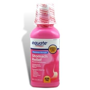 Stomach Relief Anti Diarrheal Pink Liquid 12 oz Equate
