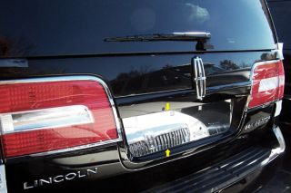 New 07 13 Lincoln Navigator License Plate Mirror Polished SS Chrome
