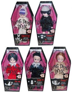 Living Dead Dolls 13th Anniversary Exclusive Set of 5 New