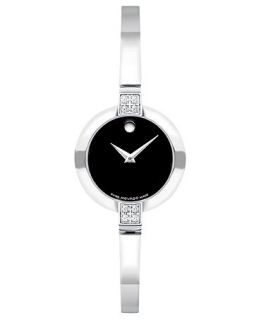 Movado Watch, Womens Swiss Bela Stainless Steel Bangle Bracelet 24mm
