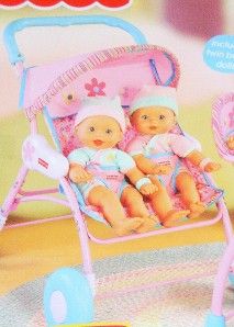 Little Mommy Newborn Twin Dolls w Nursery Playset New