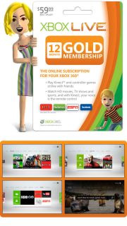 Xbox Live 12 Month Gold Membership Subscription Microsoft Online Code