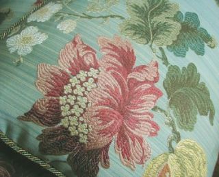 Scalamandre Floral Lampas Fabric Custom Designer Throw Pillows New 2