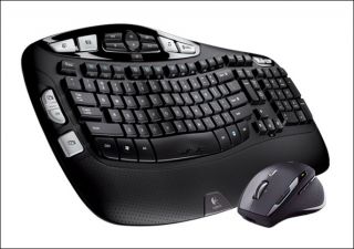 Logitech Wave Pro Cordless Desktop Keyboard Mouse