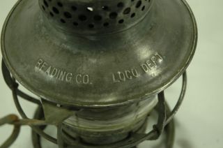 Vintage Reading Co Loco Dept Lantern