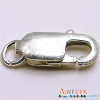 11 5mm 5pcs 925 Solid Silver Lobster Clasps SMG72