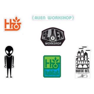 workshop skateboards model habitat sticker pack 6 styles website http