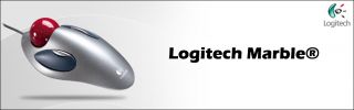 Logitech Trackman Marble Trackball Optical USB Mouse