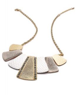 Givenchy Necklace, Hematite Tone Multicolor Crystal Statement Necklace