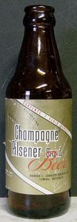 1950s Champagne Pilsener Beer 7 oz Bottle Lomira Wi