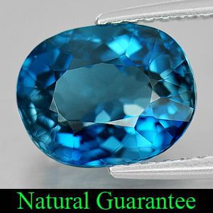 06 Ct Beautiful Natural London Blue Topaz Oval Shape Gemstone