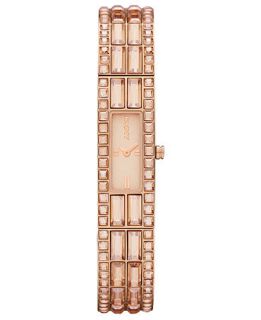 DKNY Watch, Womens Rose Gold Ion Plated Stainless Steel Bracelet