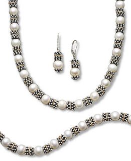 Pearl Jewelry Collection, Sterling Silver and 14k Gold Cultured