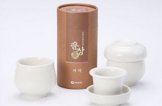 Korean Organic Loose Leaf Green Tea Strainer Mug Set