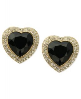 GUESS Earrings Set, Silver tone Duo Heart Stud Earrings   Fashion