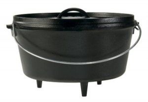 Lodge Cookware 8qt Cast Iron Camp Dutch Oven Sauce Pot Corning Pan