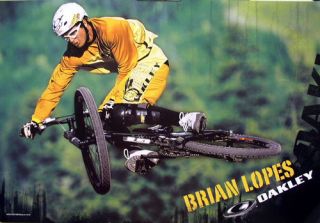 Oakley `06 Brian Lopes BMX Bike Huge Promo Poster Mint
