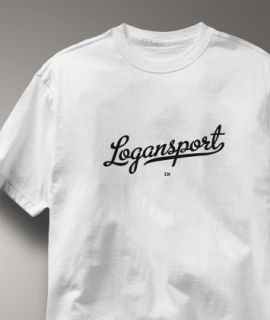 Logansport Indiana in Metro White Hometown s T Shirt XL