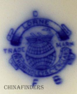 Grindley China Lorne Flow Blue Luncheon Plate 9