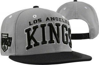 Los Angeles Kings Super Star Grey Black Snapback Hat