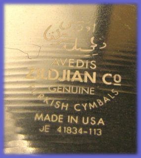 Avedis Zildjian Co ZBT Crash 16 40 cm Turkish Cymbal USA Made