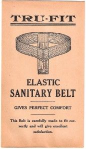 1915 Tru Fit Sanitary Belt Envelope Logansport In