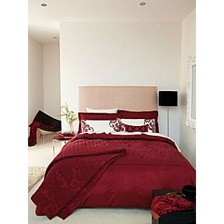 Villari bed linen range in red   