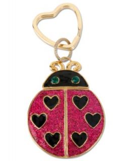Betsey Johnson Accessories, Antique Gold Tone Glass Crystal Heart Key