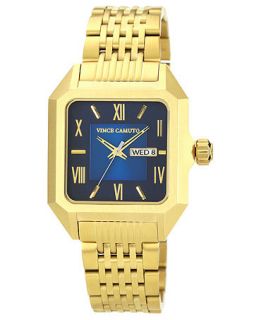 Vince Camuto Watch, Mens Gold Tone Stainless Steel Bracelet 39mm VC