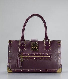 Louis Vuitton Suhali Le Fabuleux Plum Gold Tote Handbag