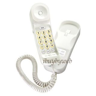 Uniden CEZ200 Loud Clear Trimline Corded Phone White