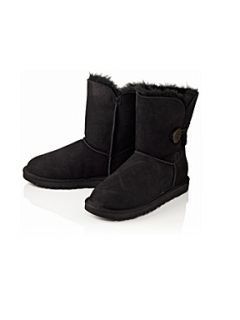 UGG Bailey Button casual flat boots Black   House of Fraser