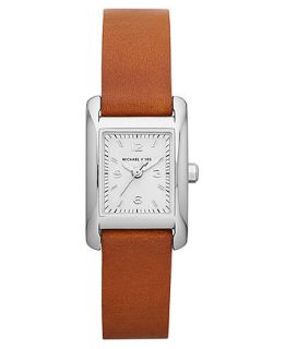 Michael Kors Watch, Womens Luggage Leather Strap 22x20mm MK2257   All