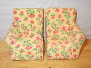 Fisher Price Loving Family 2pc Sectional Couch Sofa Dollhouse
