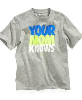 Nike Kids T Shirt, Boys Your Mom Knows Tee   Kids Boys 8 20