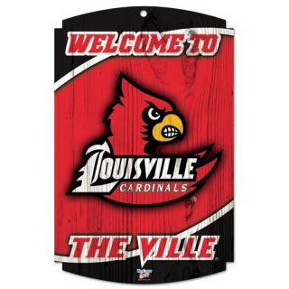 Louisville Cardinals 11 x 17 Wood Sign