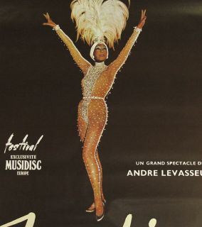 Important Josephine Baker Bobino Poster Final Performance French 1975