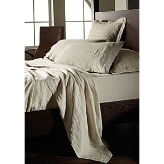 Sheridan Abbotson bed linen in flax   