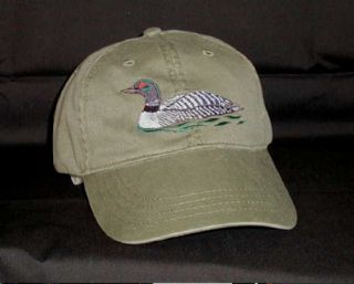 Common Loon Hat New Embroidered Diver Cap Low SHIP