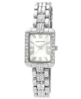 Anne Klein Watch, Womens Silver tone Adjustable Bracelet 29x22mm 10